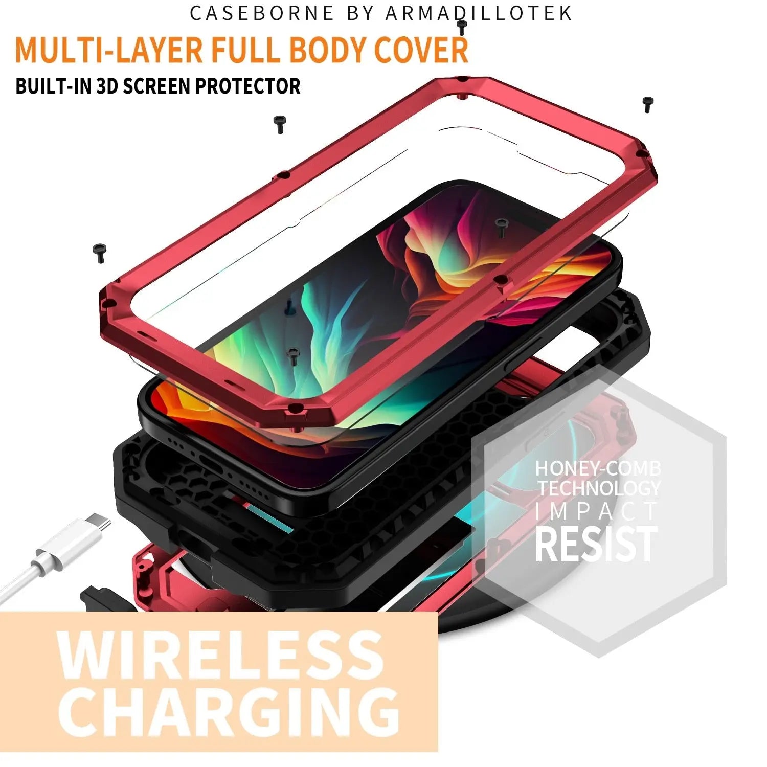 for iPhone 15 Pro Max iPhone 15 Plus Pro Military Grade Full-Body Rugged Built-in Kickstand Slide Camera Protective Cover Shell Pinnacle Luxuries