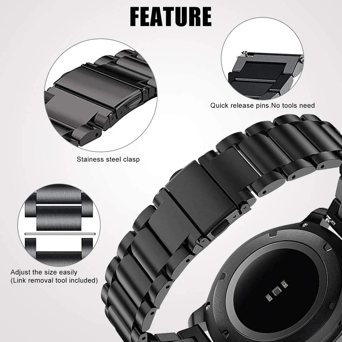 Leather+Stainless Steel Strap For Samsung Galaxy Watch 4 6 Classic 47mm 43mm 42 46mm Bracelet Galaxy Watch 6 5 4 40 44MM 5Pro 45 Pinnacle Luxuries