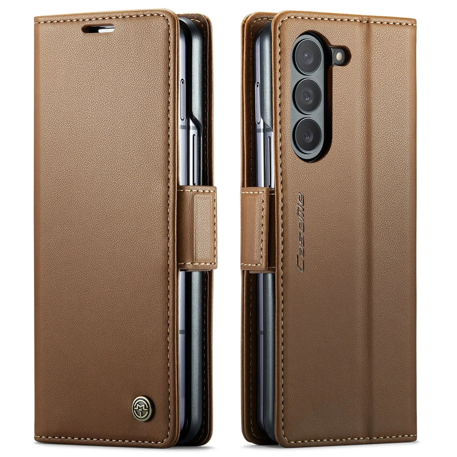 CaseMe Wallet Case for Samsung Galaxy Z Fold 5 Premium PU Leather Flip Case Magnetic Credit Card Holder Phone Cover Pinnacle Luxuries