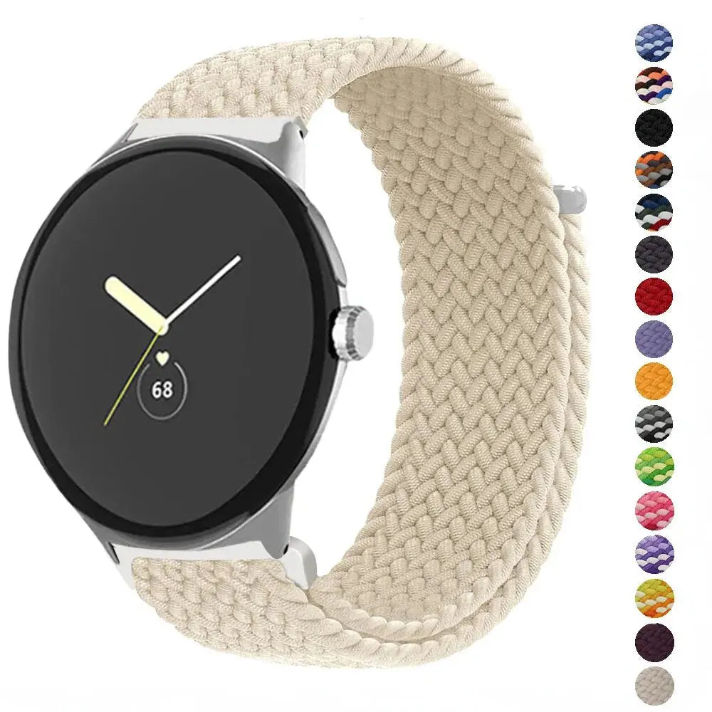 Strap For Google pixel band Smartwatch Accessories Braided Solo loop Elastic Adjustable Nylon correa belt bracelet Pixel Watch Pinnacle Luxuries