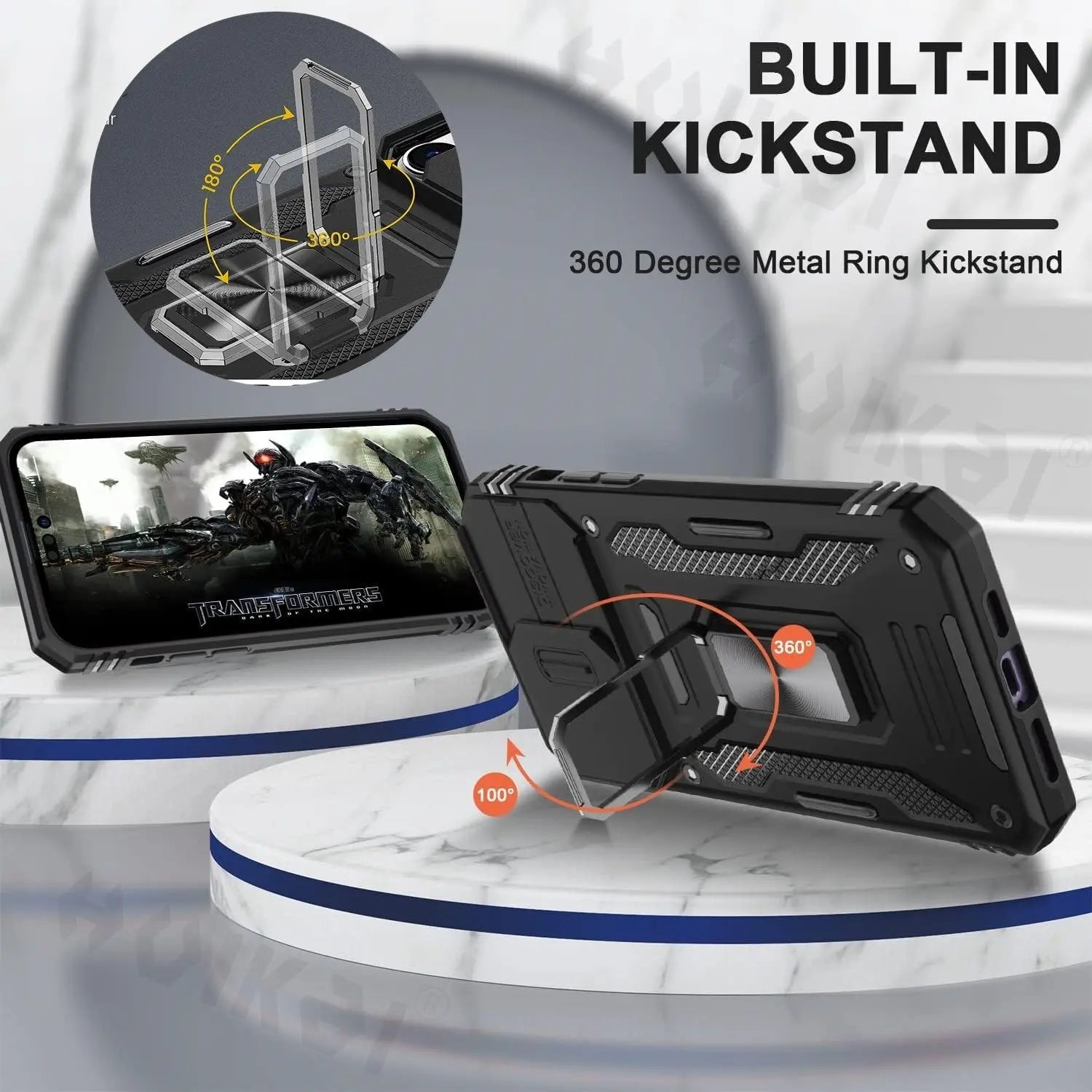 Slide Camera Case For iPhone 15 Pro Max 14 13 12 Pro Max 11 XR XS Max X 8 7 Ring Stand Armor Anti-fall Protection Kickstand Cove Pinnacle Luxuries
