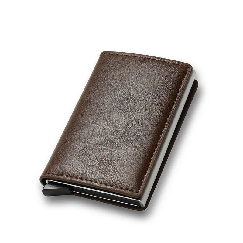 Custom Card Holder Rfid Black Carbon Fiber Leather Simple Wallet Men's Gift Personalized Pinnacle Luxuries