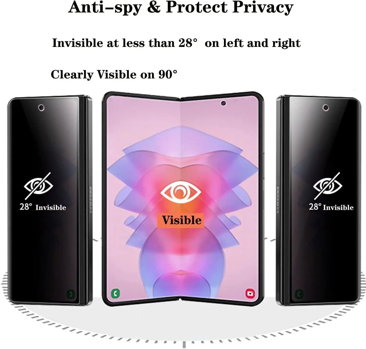StealthGuard Privacy Screen Protectors For Samsung Z Fold and Flip - Set of 2 Anti-Spy Shields Pinnacle Luxuries