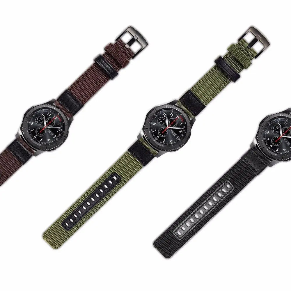 Nylon Strap For Samsung Galaxy watch 3 4 5 pro 46mm band 22mm 20mm Watch Woven Nylon Band for Amazfit Band 20mm 22mm Wristband Pinnacle Luxuries