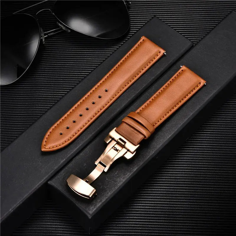 LuxeLeather Genuine Calfskin Watchband - Pinnacle Luxuries