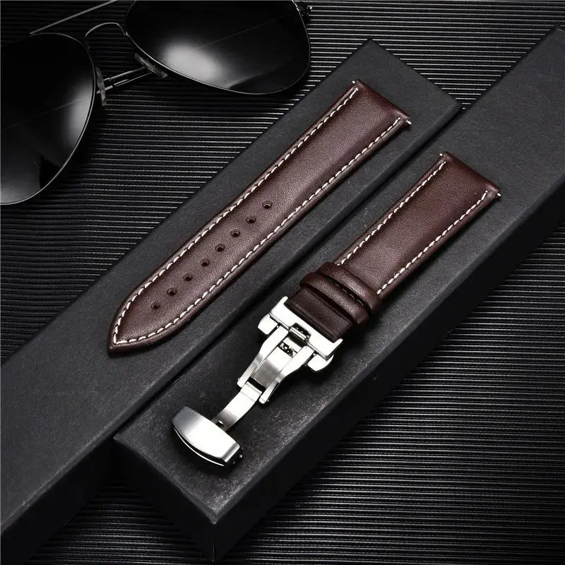 LuxeLeather Genuine Calfskin Watchband - Pinnacle Luxuries