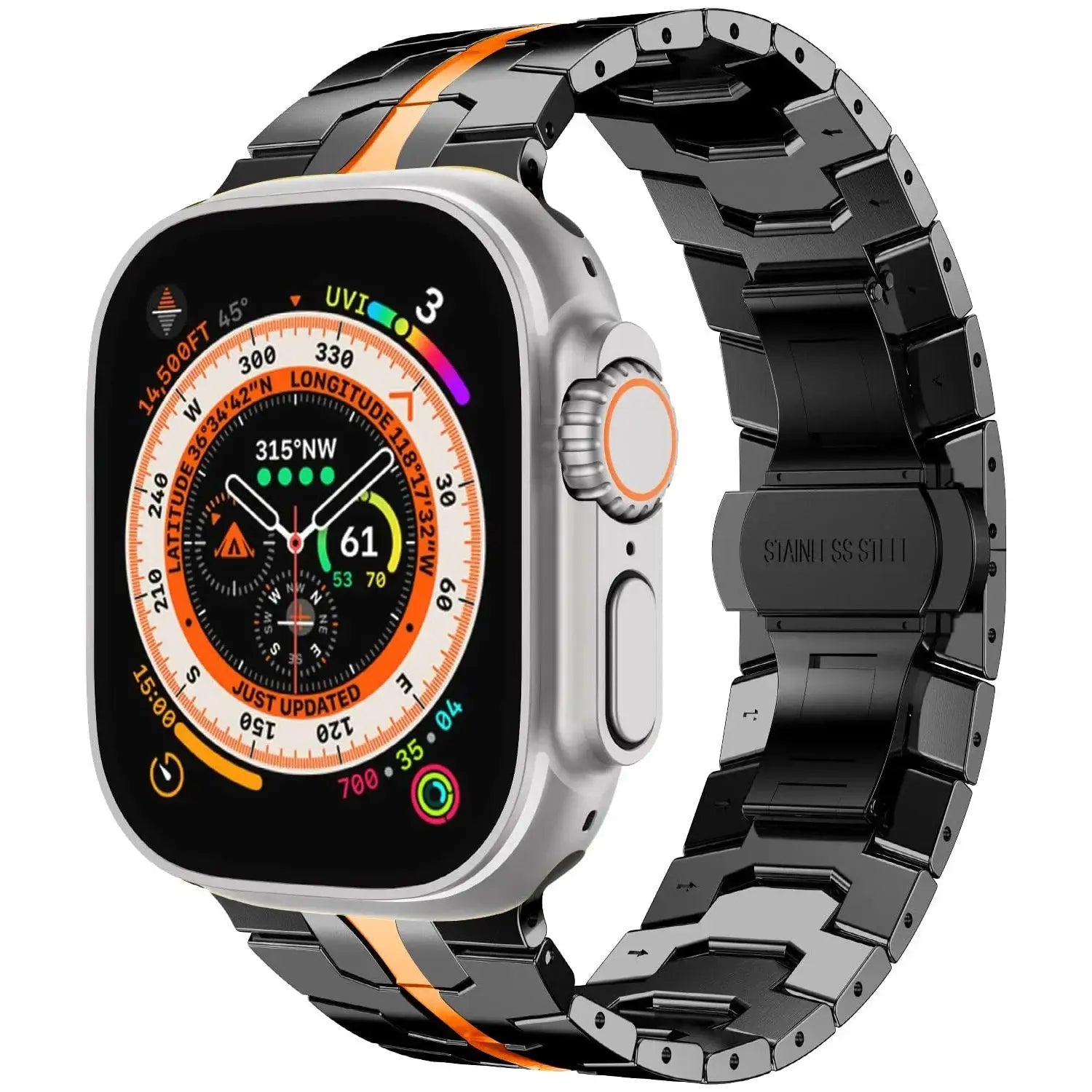 Stainless Steel Strap For Apple Watch Band 45mm 41mm 40mm 44mm 38mm Ultra 2 49mm Strap Metal Bracelet iWatch Series 10 46mm 42mm Pinnacle Luxuries