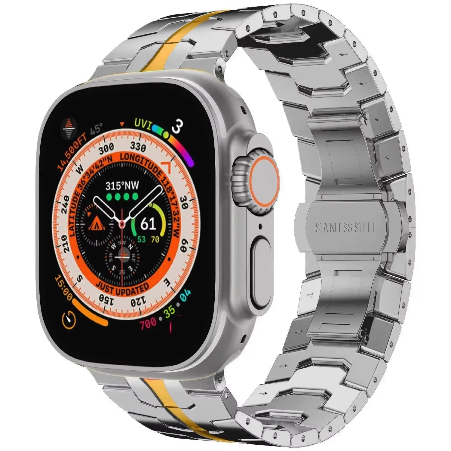 Stainless Steel Strap For Apple Watch Band 45mm 41mm 40mm 44mm 38mm Ultra 2 49mm Strap Metal Bracelet iWatch Series 10 46mm 42mm Pinnacle Luxuries