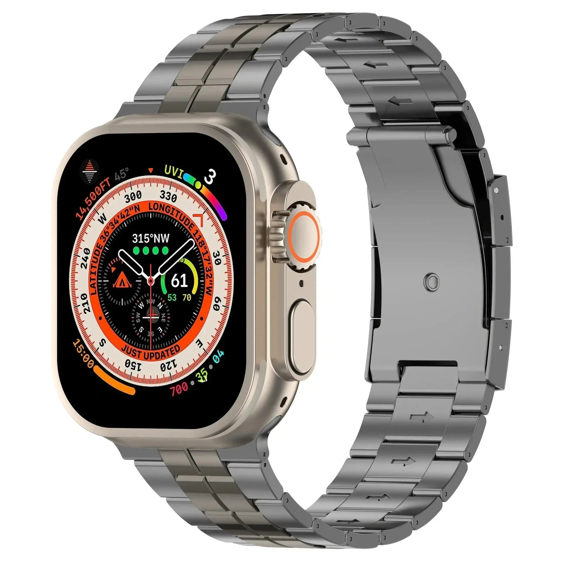 Ultra Titanium Bracelet For Apple Watch Band 49mm Series 9 8 7 45mm Luxury Metal Strap For iWatch 6 5 4 se 44mm 42mm Accessories Pinnacle Luxuries