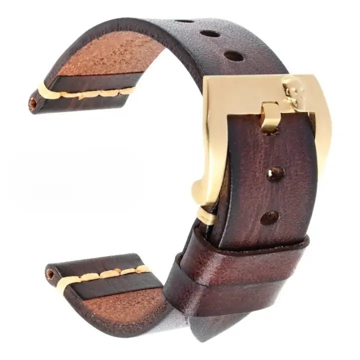 Vintage Italian Cow Leather Band For Samsung Galaxy Watch Pinnacle Luxuries