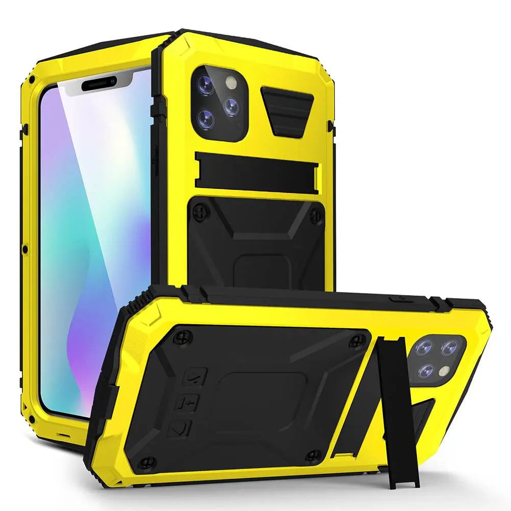 iPhone X XS Max XR Case 360 Full Military Grade Metal Aluminum Armor - Pinnacle Luxuries
