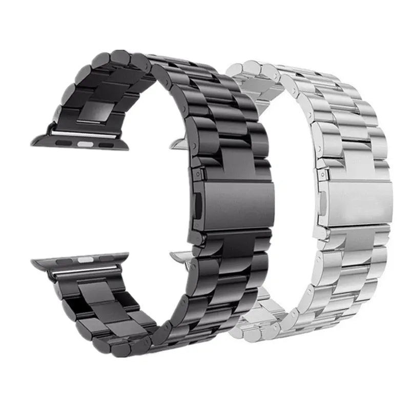 Premium Stainless Steel Mesh And Steel Link Bands 2 Pack For Apple Watch Series 8 - Pinnacle Luxuries