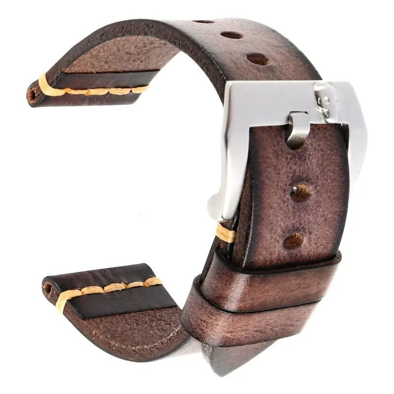 Vintage Italian Cow Leather Watchband - Pinnacle Luxuries