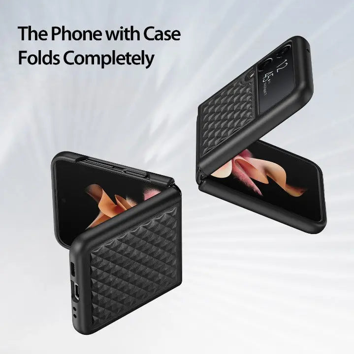 Pinnacle Premium Genuine Leather Case For Samsung Galaxy Z Flip 3 Flip 4 - Pinnacle Luxuries