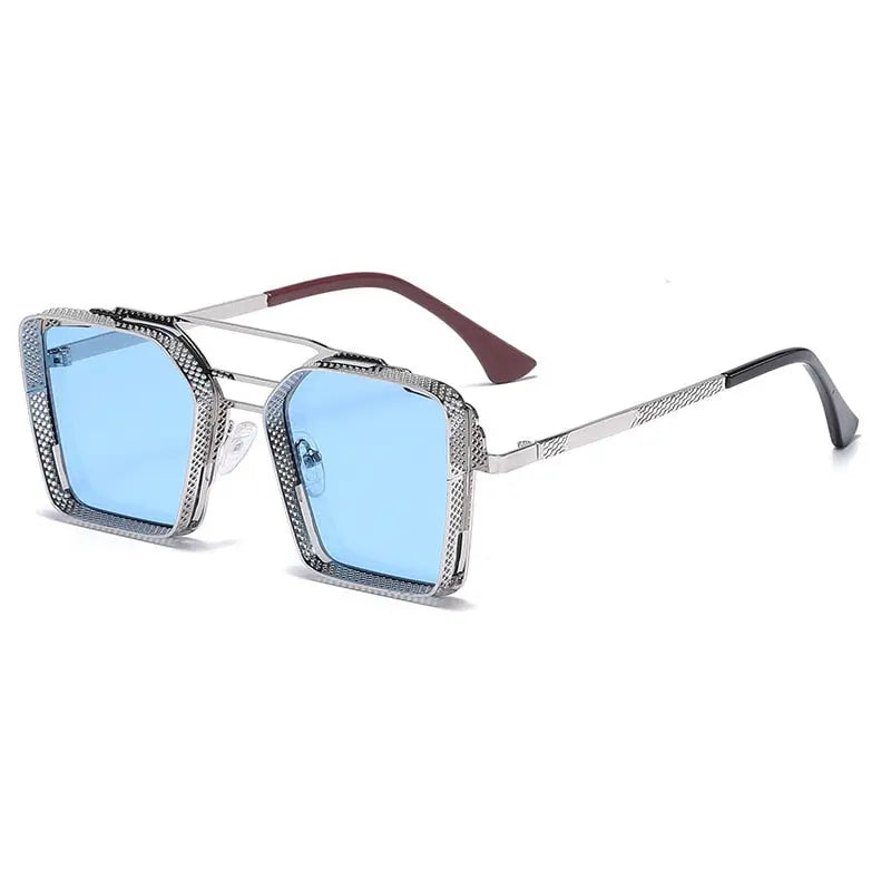 Pinnacle Square Framed Steampunk Sunglasses - Pinnacle Luxuries