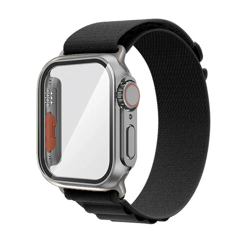 Ultimate Protection Bundle: Nylon Band and Case Screen Protector for Apple Watch - Pinnacle Luxuries