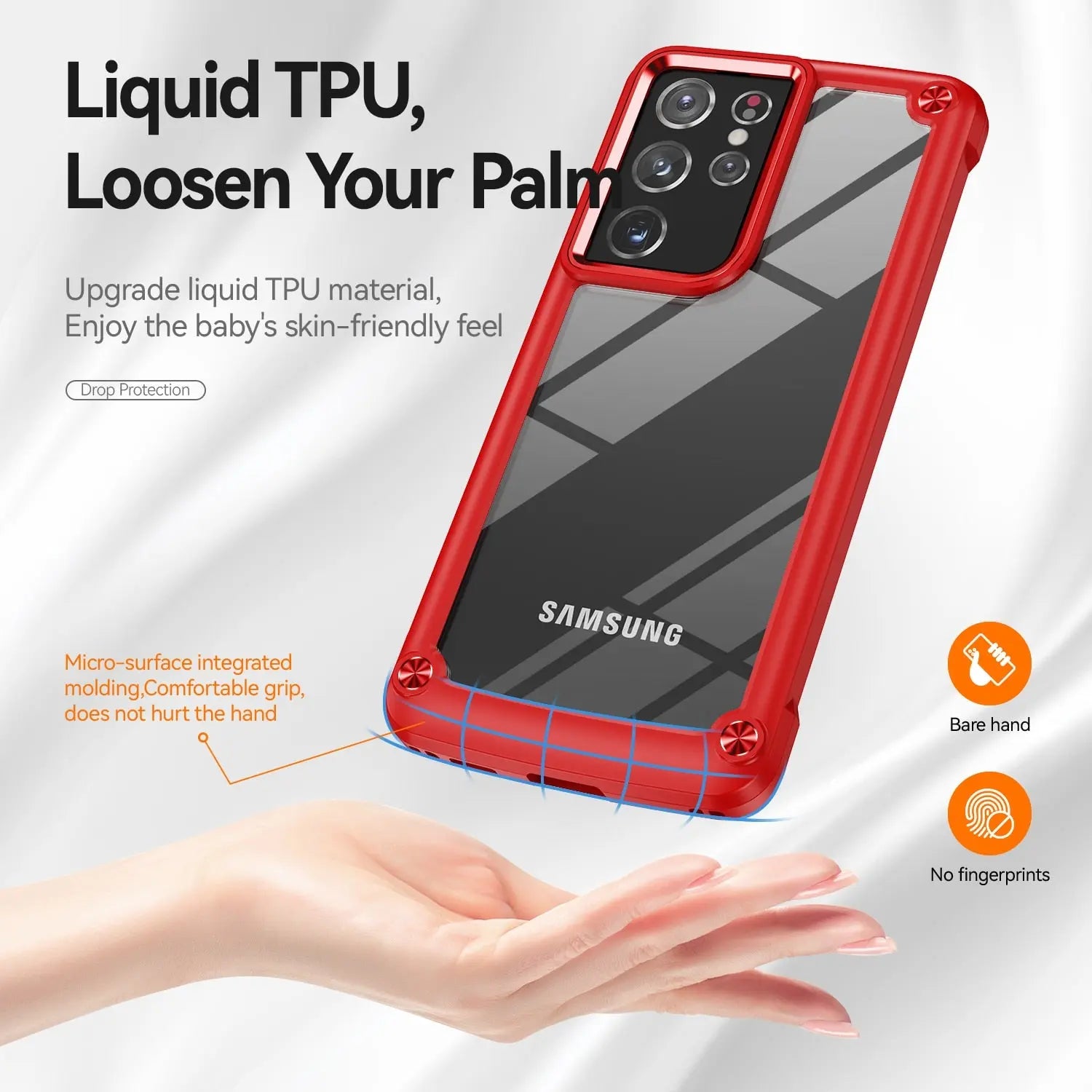 Pinnacle 6-in-1 Case Protection For Samsung Galaxy S21 Ultra - Pinnacle Luxuries