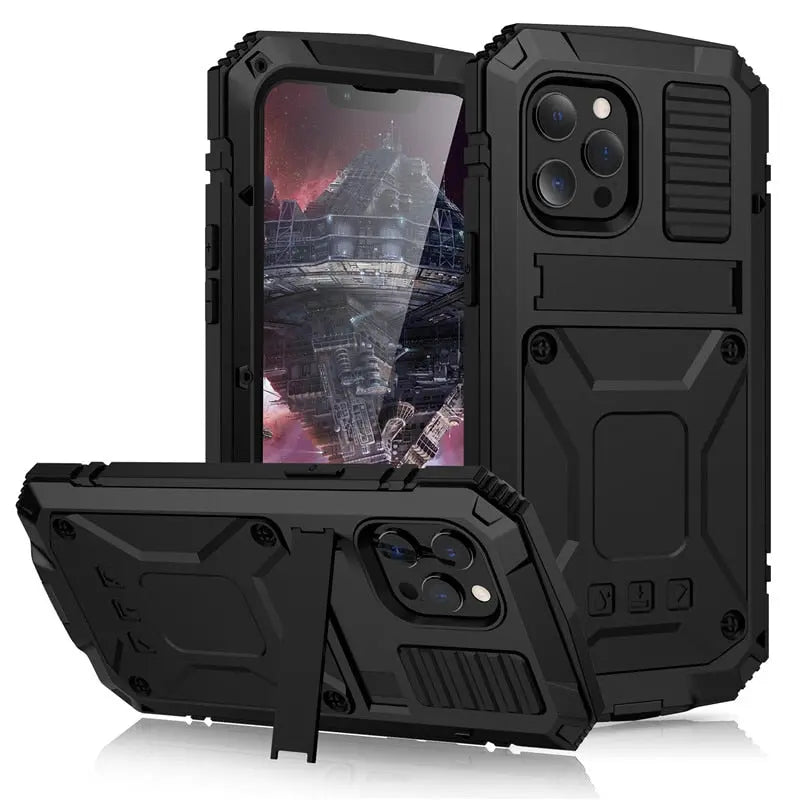 Pinnacle 360 Heavy Duty Rugged Military Grade Metal Case For iPhone 14 13 12 11 - Pinnacle Luxuries
