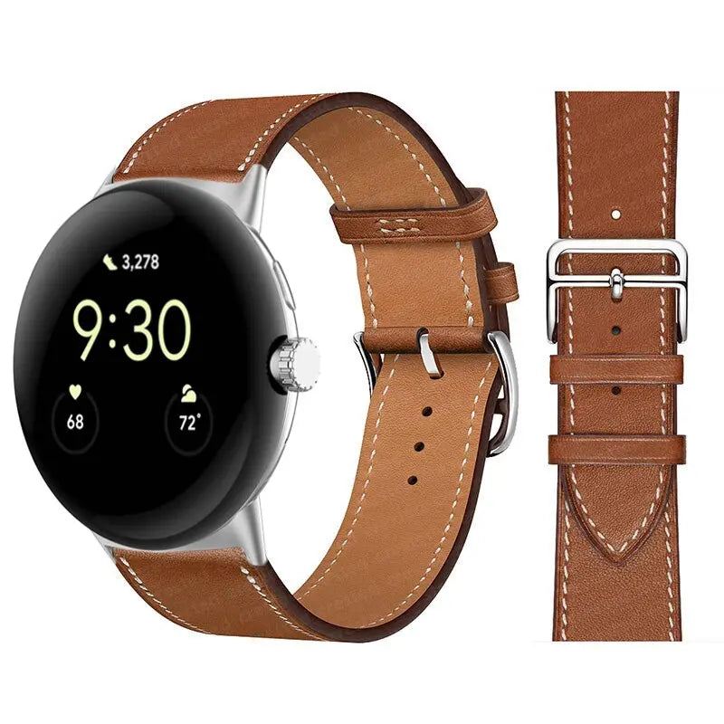 Pinnacle Premium Leather Band For Pixel Watch - Pinnacle Luxuries