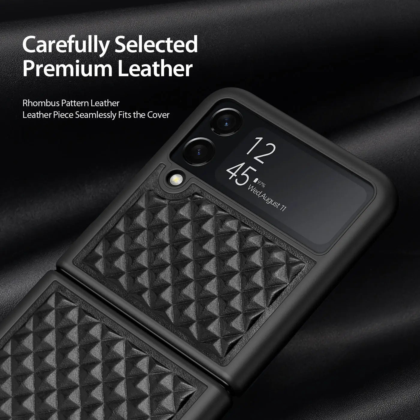 Pinnacle Premium Genuine Leather Case For Samsung Galaxy Z Flip 3 Flip 4 - Pinnacle Luxuries