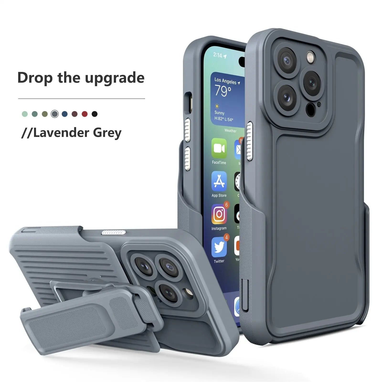 Pinnacle Custom Belt Clip Kickstand Case For iPhone 14 13 12 11 Pro Max - Pinnacle Luxuries