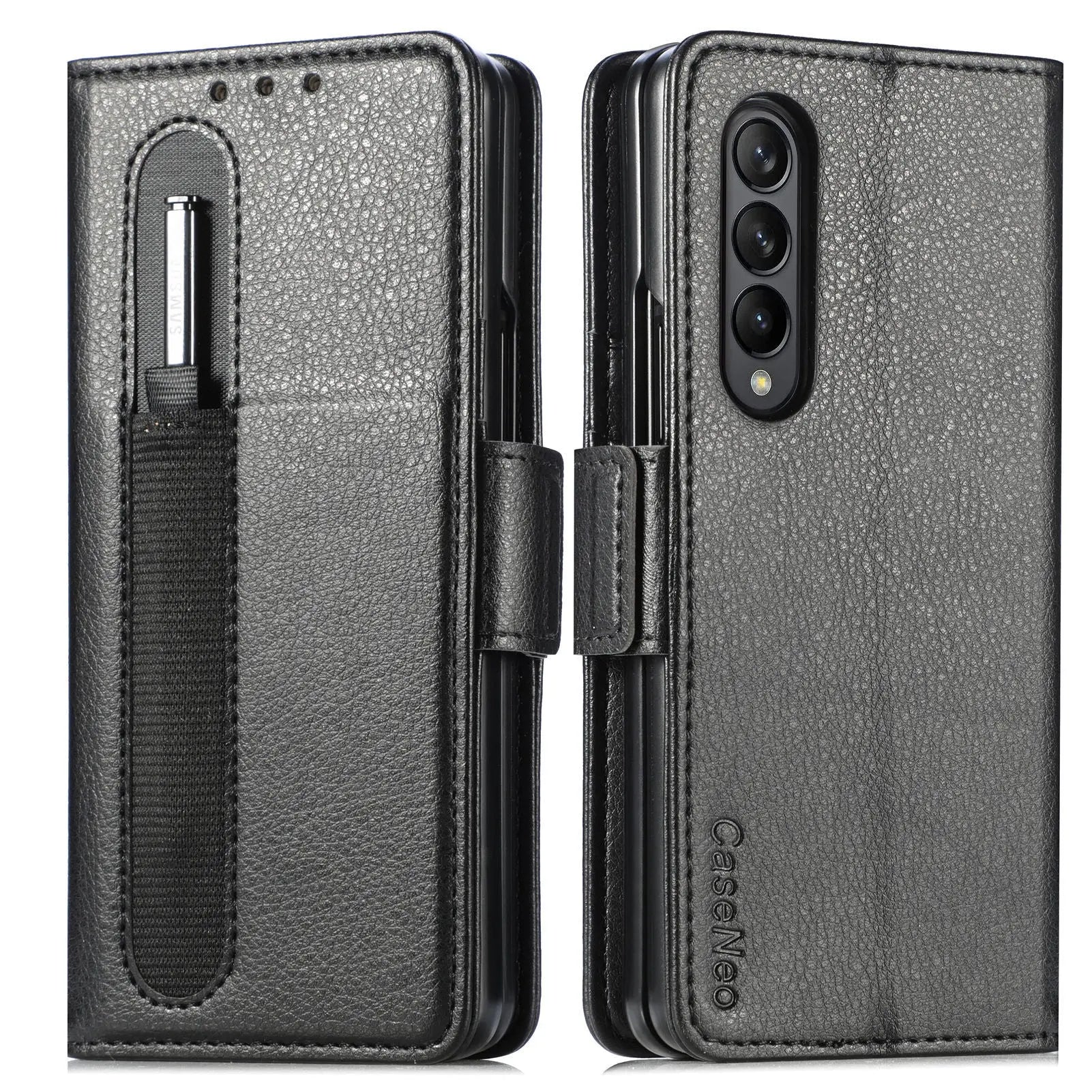 Premium Patterned Leather Case For Samsung Galaxy Z Fold 4 Fold 3 - Pinnacle Luxuries