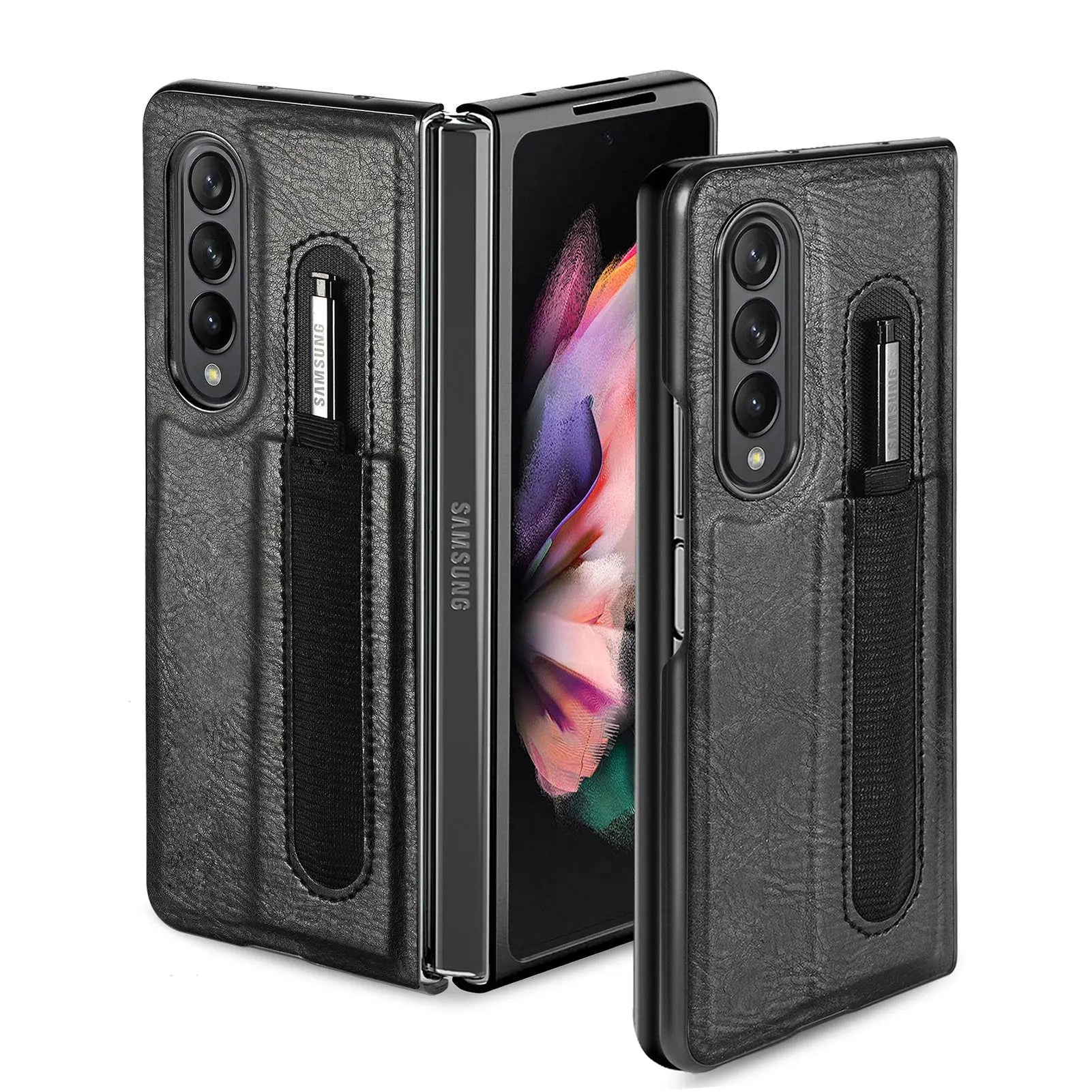 Classic Leather Business Executive Case For Samsung Galaxy Z Fold 4 - Pinnacle Luxuries
