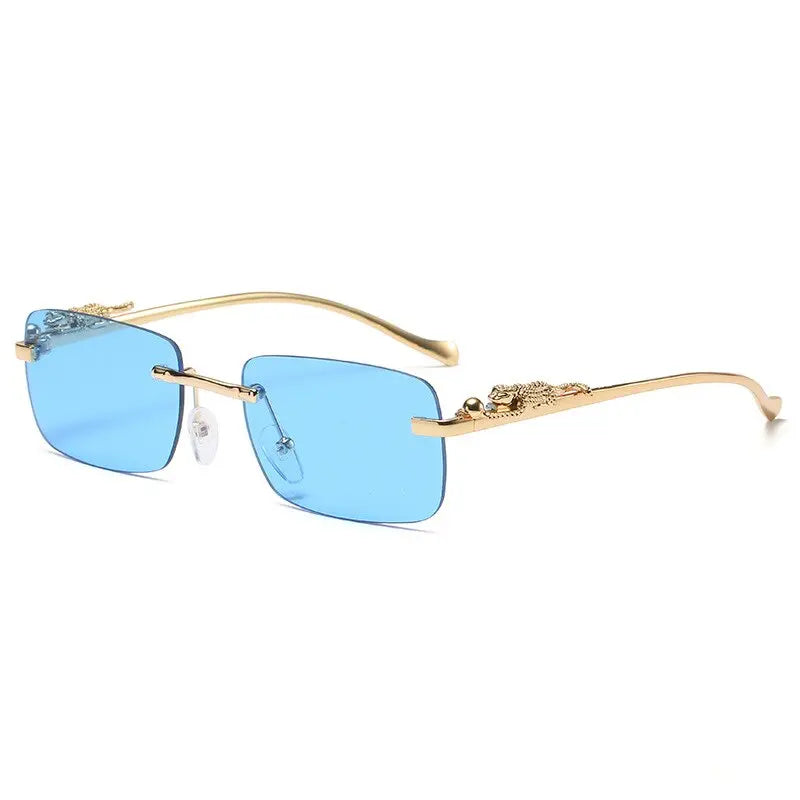 Vintage Steam Punk Rimless Sunglasses - Pinnacle Luxuries