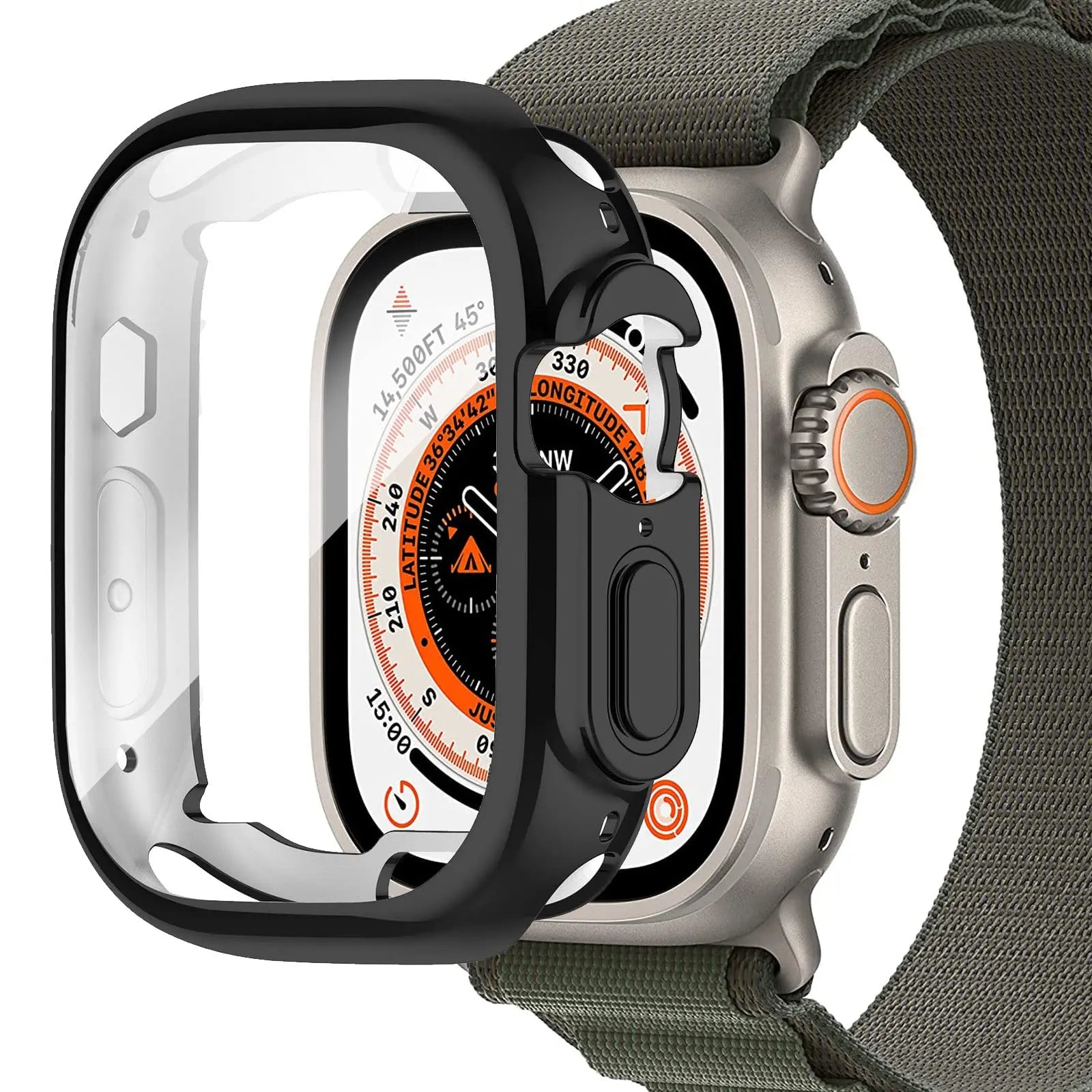 Pinnacle Custom Soft TPU Case For Apple Watch Ultra 49mm Screen Protector - Pinnacle Luxuries