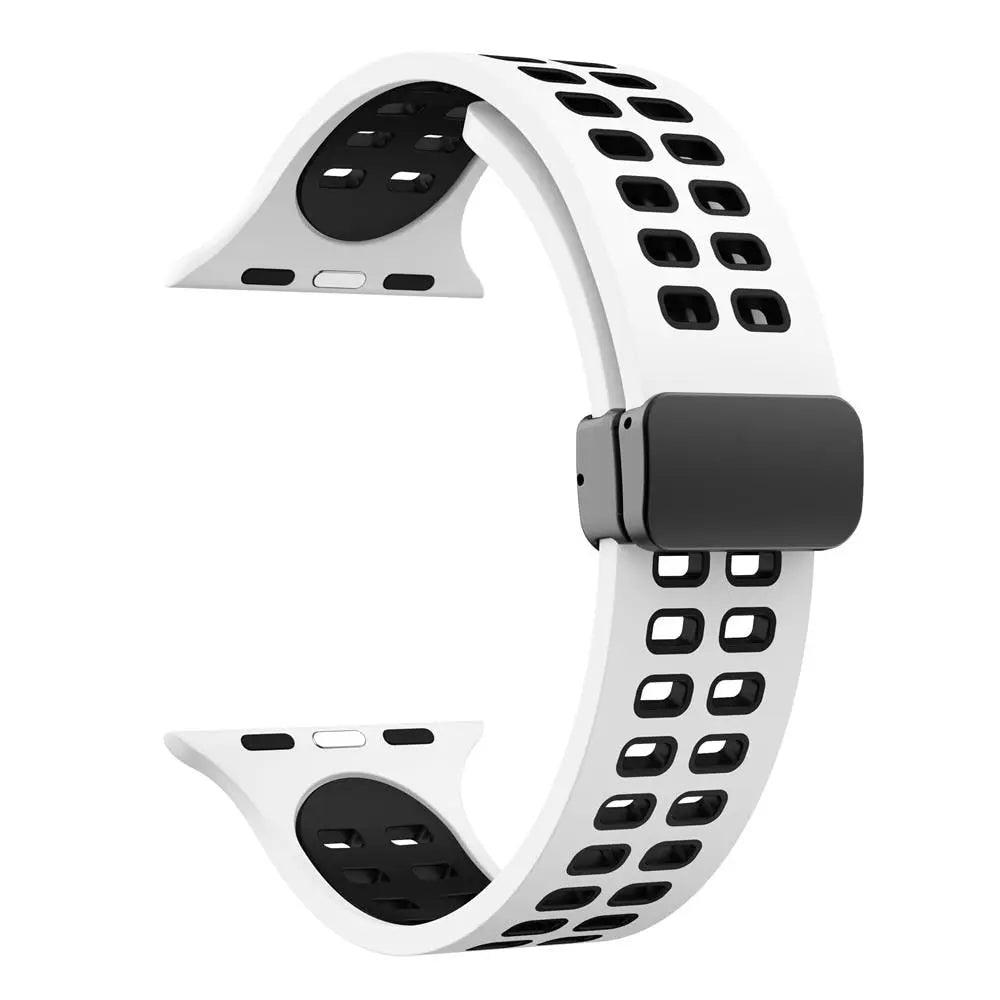 MagSport Silicone Band: Magnetic Metal Buckle Sport Band for Apple Watch - Pinnacle Luxuries