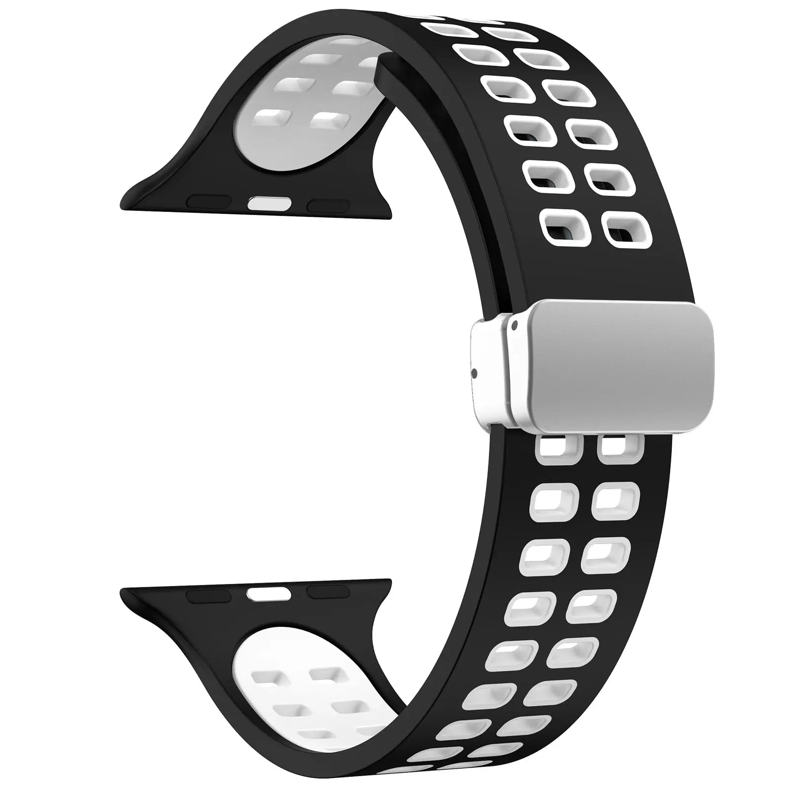 MagSport Silicone Band: Magnetic Metal Buckle Sport Band for Apple Watch - Pinnacle Luxuries