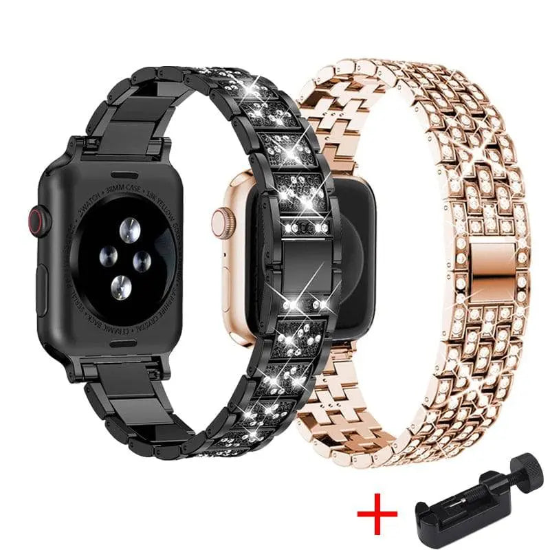 Diva Collection Pair Of Bands For Apple Watch Series 7 - Pinnacle Luxuries