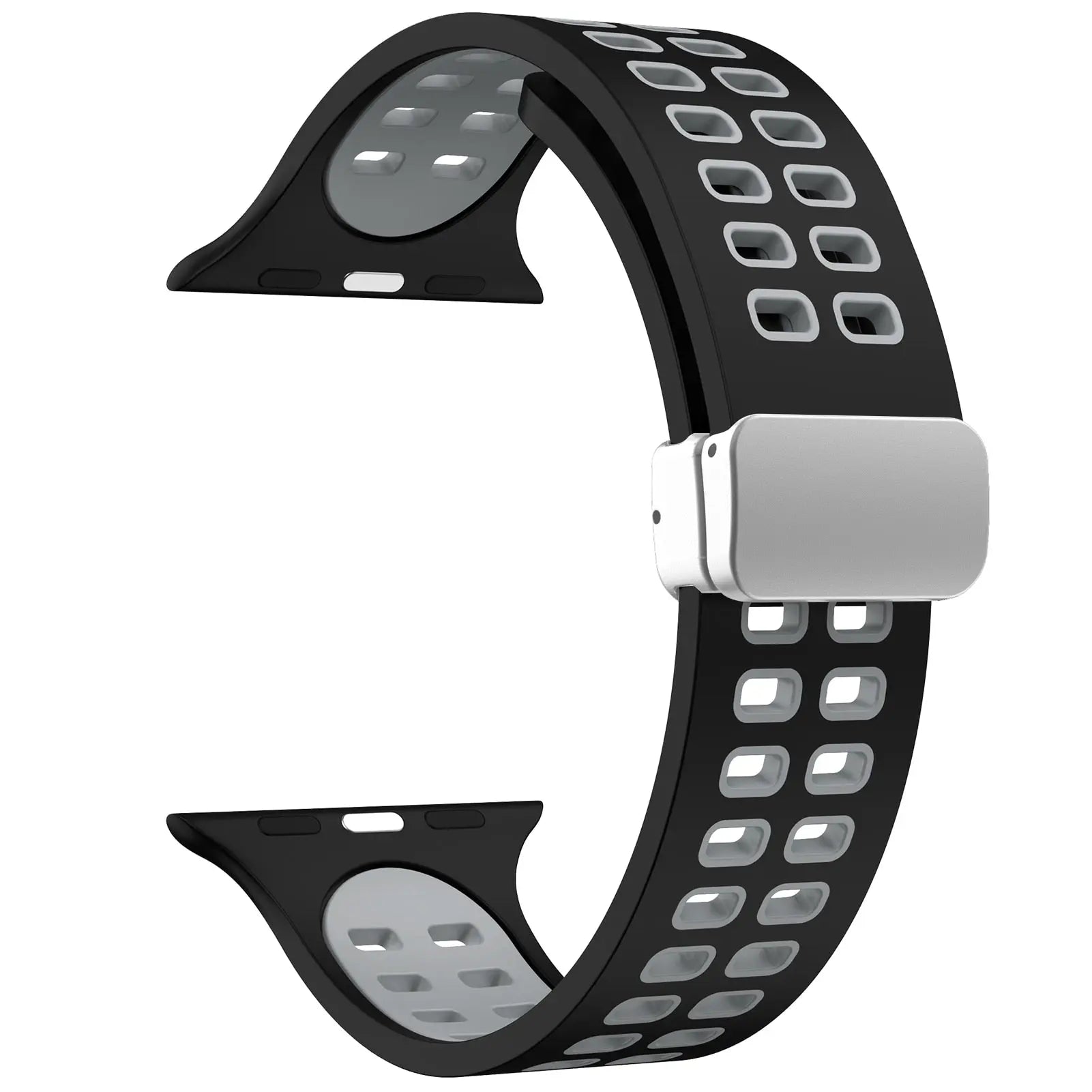 MagSport Silicone Band: Magnetic Metal Buckle Sport Band for Apple Watch - Pinnacle Luxuries