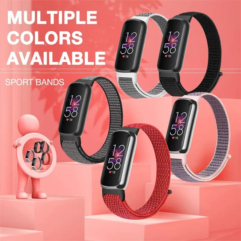 nylon loop Band For Fitbit luxe Strap Accessories Sport Fabric replacement smartwatch watchband Correa Bracelet Fitbit luxe Band - Pinnacle Luxuries