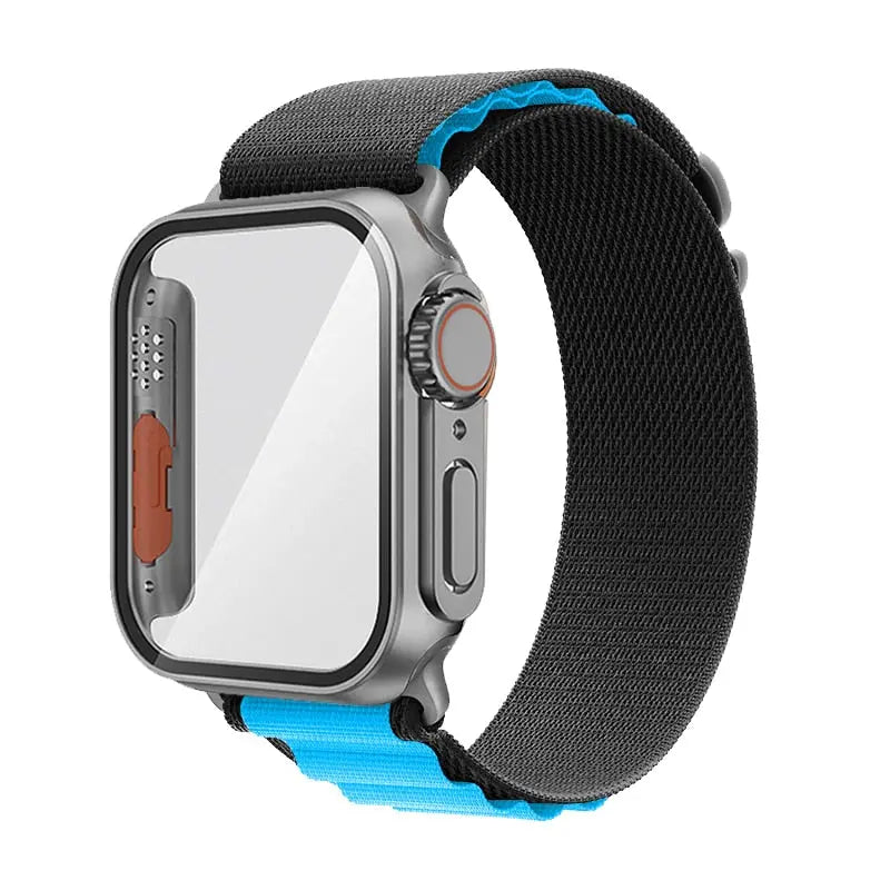 Ultimate Protection Bundle: Nylon Band and Case Screen Protector for Apple Watch - Pinnacle Luxuries