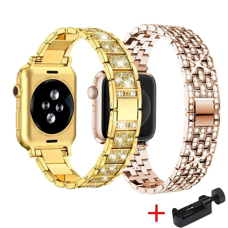 Diva Collection Pair Of Bands For Apple Watch Series 7 - Pinnacle Luxuries