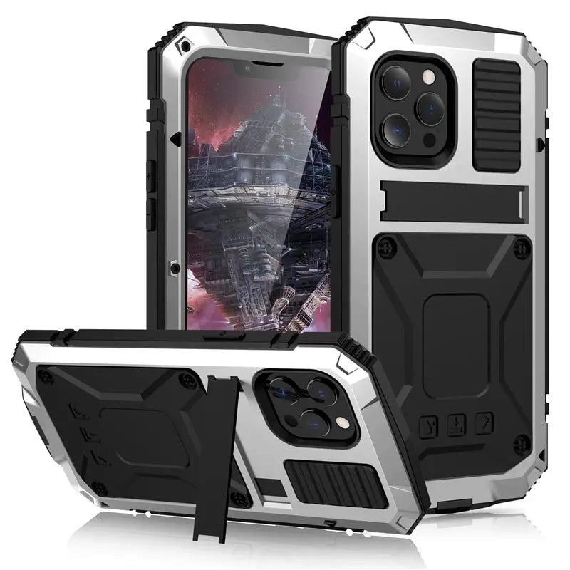 Pinnacle 360 Heavy Duty Rugged Military Grade Metal Case For iPhone 14 13 12 11 - Pinnacle Luxuries