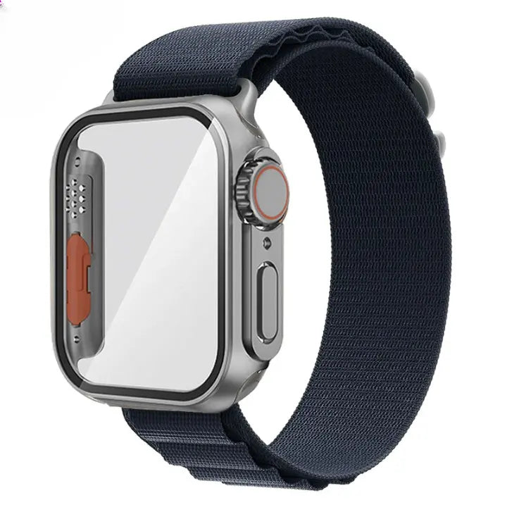 Ultimate Protection Bundle: Nylon Band and Case Screen Protector for Apple Watch - Pinnacle Luxuries