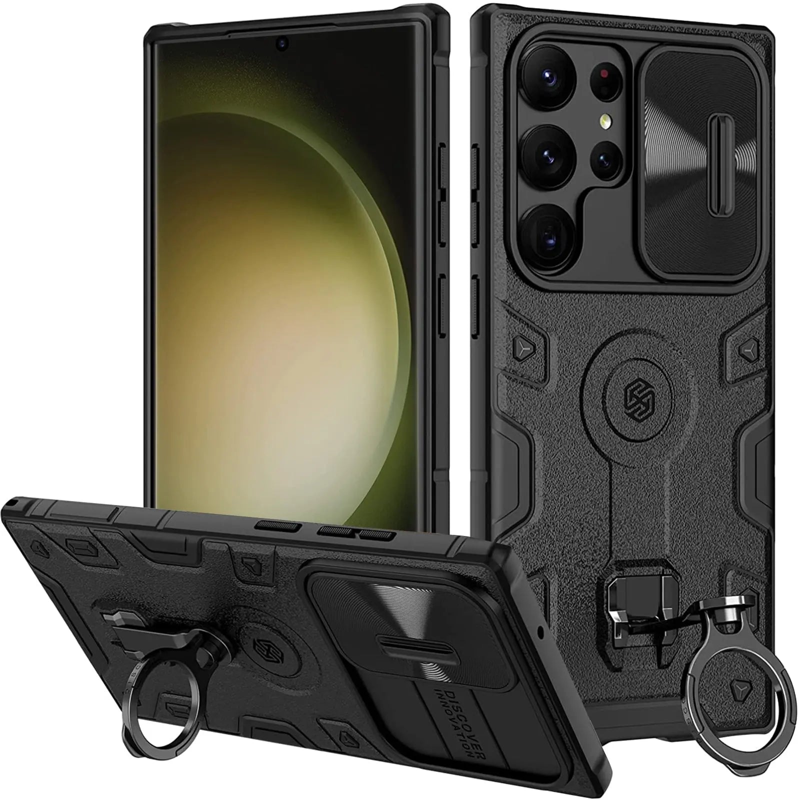 Pinnacle Premium Kickstand Camera Shield Case For Samsung Galaxy S23 - Pinnacle Luxuries