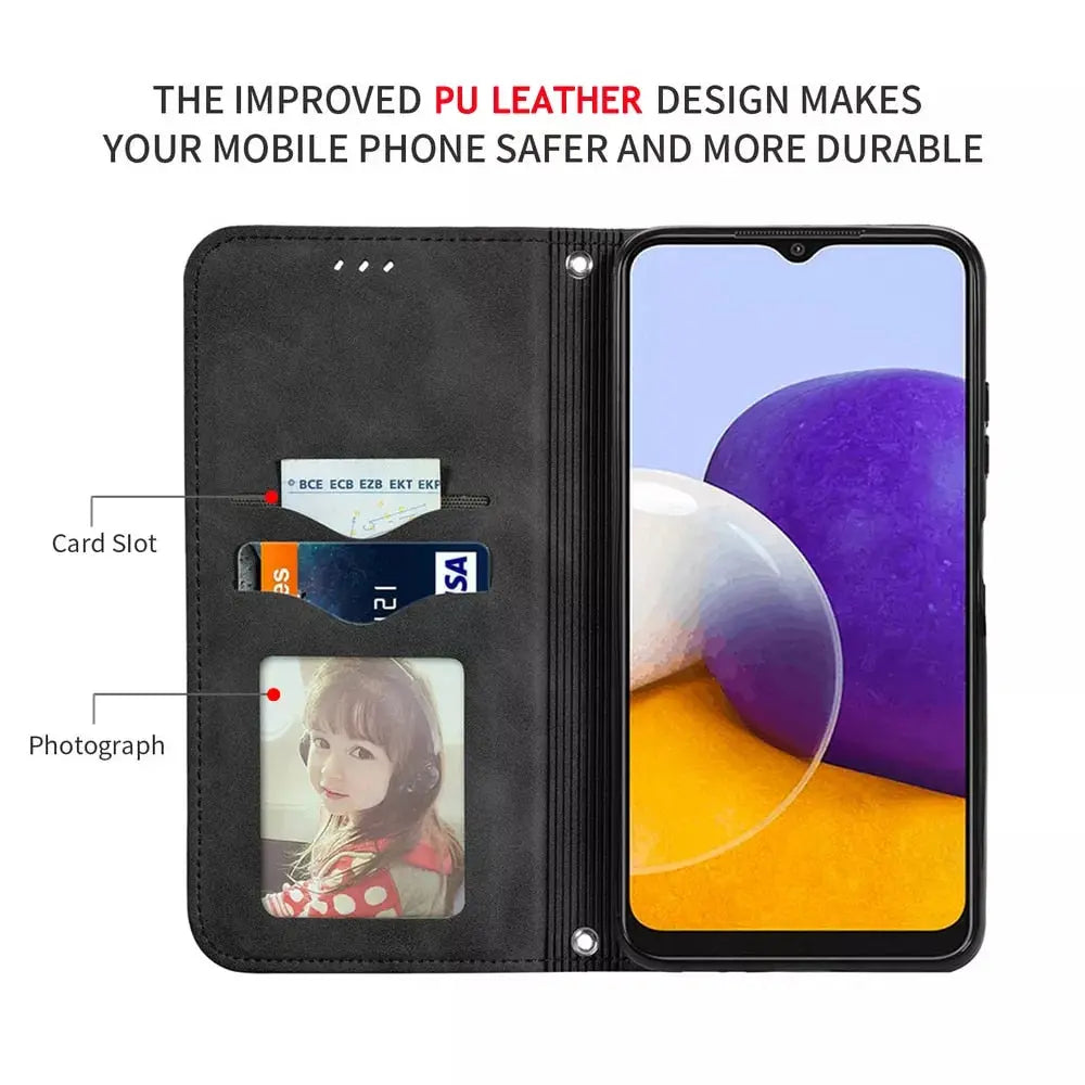 Luxurious Leather Wallet Case For Google Pixel 6 6 Pro 6A - Pinnacle Luxuries