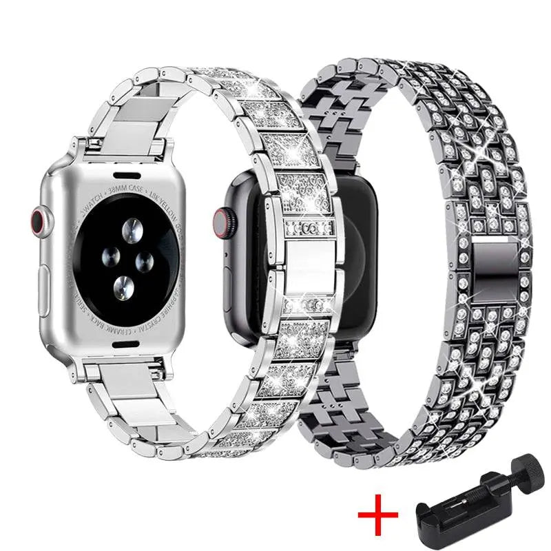 Diva Collection Pair Of Bands For Apple Watch Series 7 - Pinnacle Luxuries