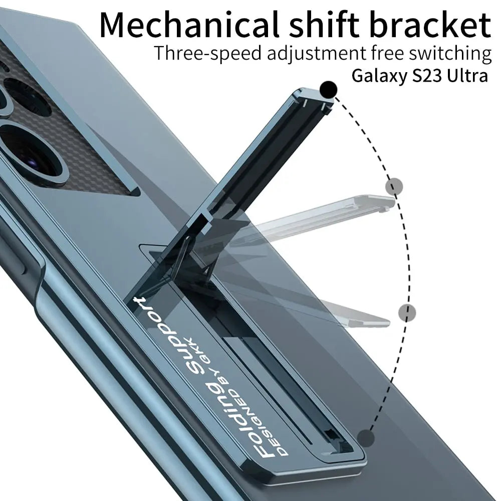Pinnacle Transparent Kickstand Case For Samsung Galaxy S23 Ultra - Pinnacle Luxuries