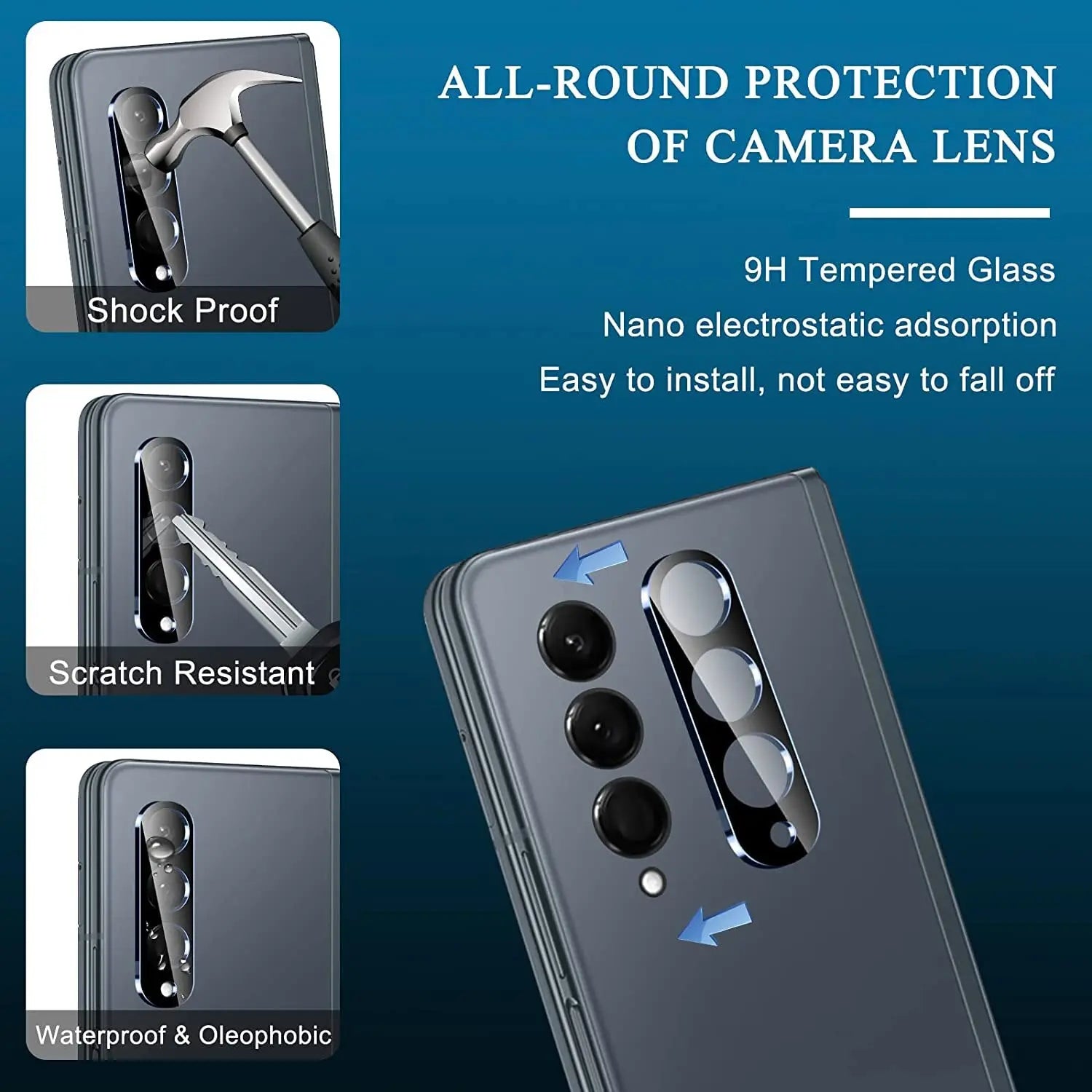 Pinnacle Premium Screen Camera Lens Protectors For Samsung Galaxy Z Fold Flip 3/4 - Pinnacle Luxuries