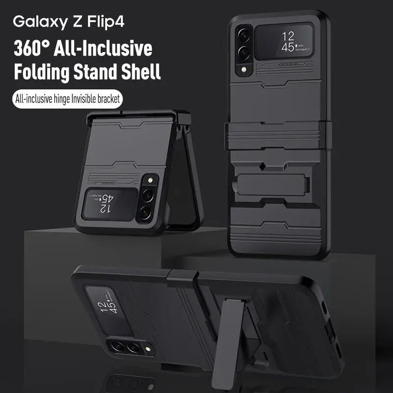 Pinnacle Shockproof Kickstand Case For Samsung Galaxy Z Flip 4 - Pinnacle Luxuries