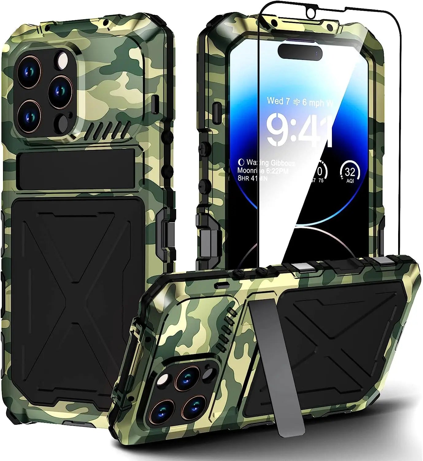 ArmorShield Pro: Heavy Duty Waterproof Case with Lens Protection for Your iPhone 14 - Pinnacle Luxuries