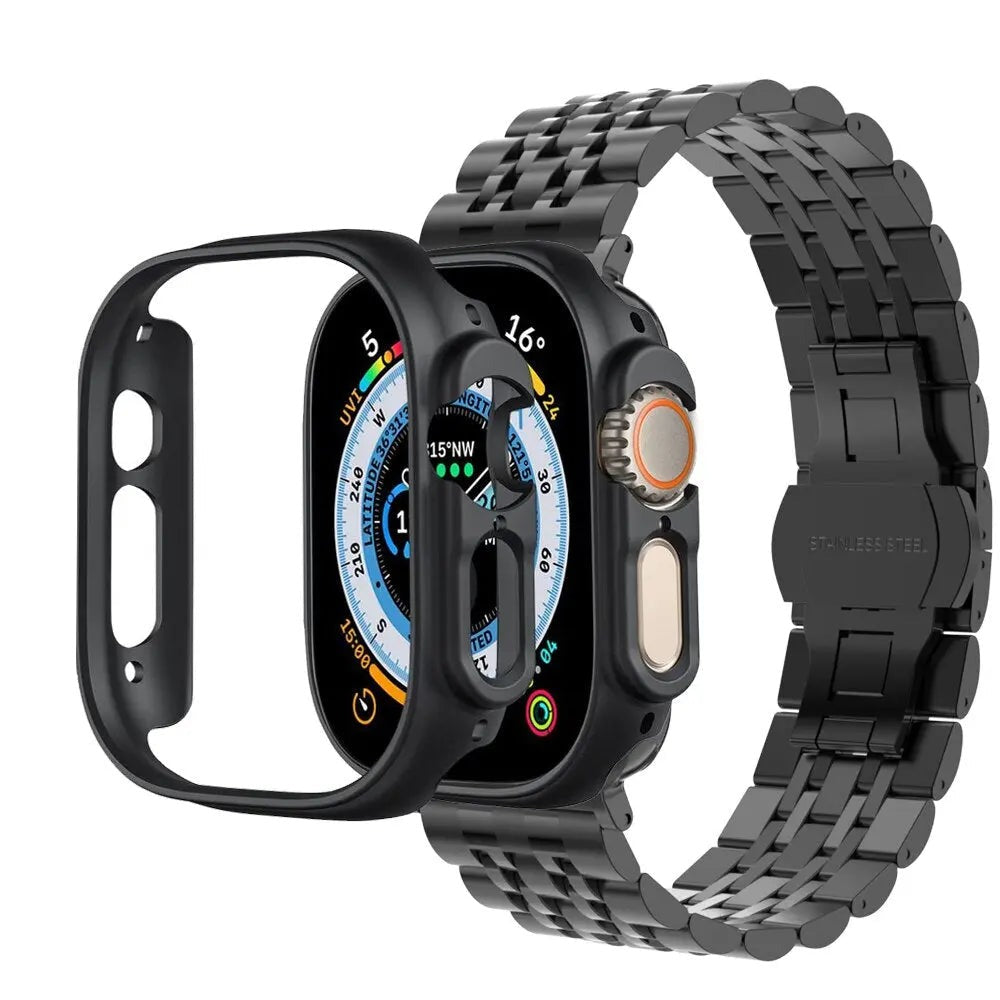 Pinnacle Military Grade Steel Band Bumper Case Combo For Apple Watch - Pinnacle Luxuries