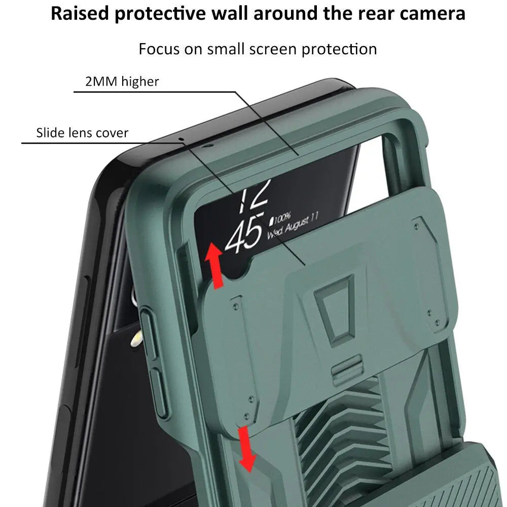 Stealth Rhino Armor Case For Samsung Galaxy Z Flip 3 Flip 4 - Pinnacle Luxuries