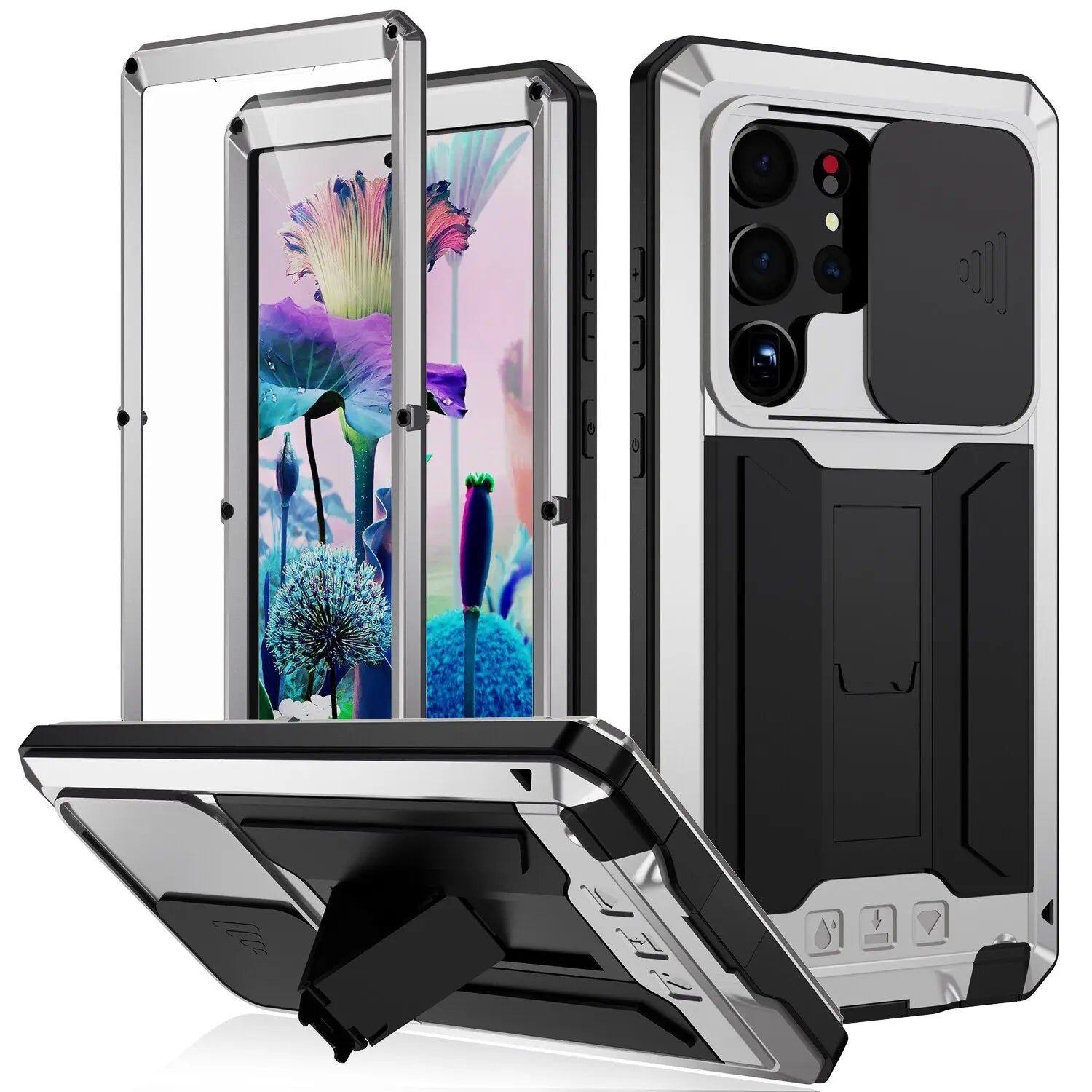 Pinnacle 360 Degree Military Grade Case Screen Protector For Samsung Galaxy S23 Ultra - Pinnacle Luxuries