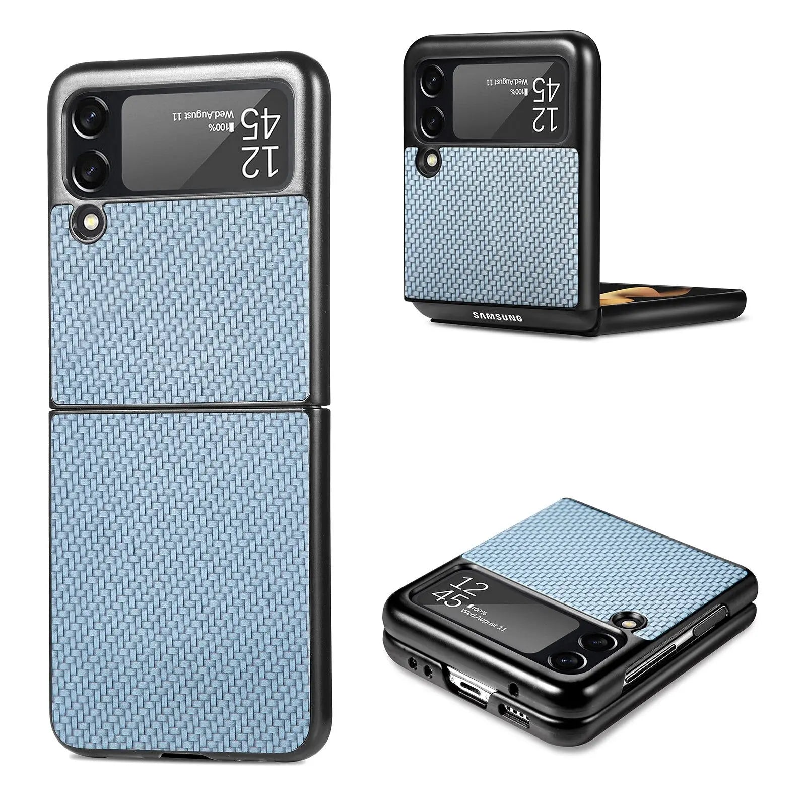 Ultra Thin Carbon Fiber Case For Samsung Galaxy Z Flip Phone - Pinnacle Luxuries