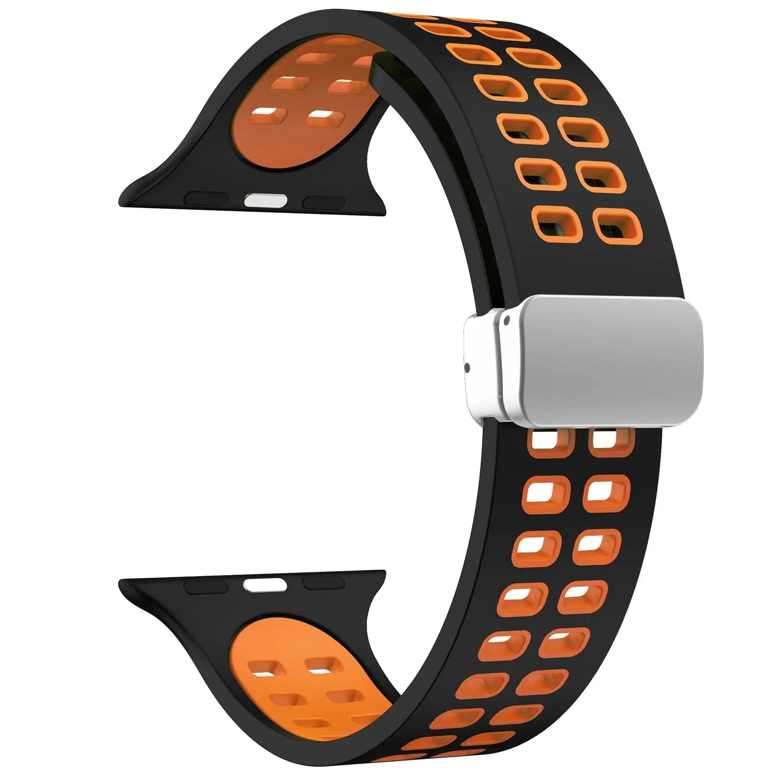 MagSport Silicone Band: Magnetic Metal Buckle Sport Band for Apple Watch - Pinnacle Luxuries